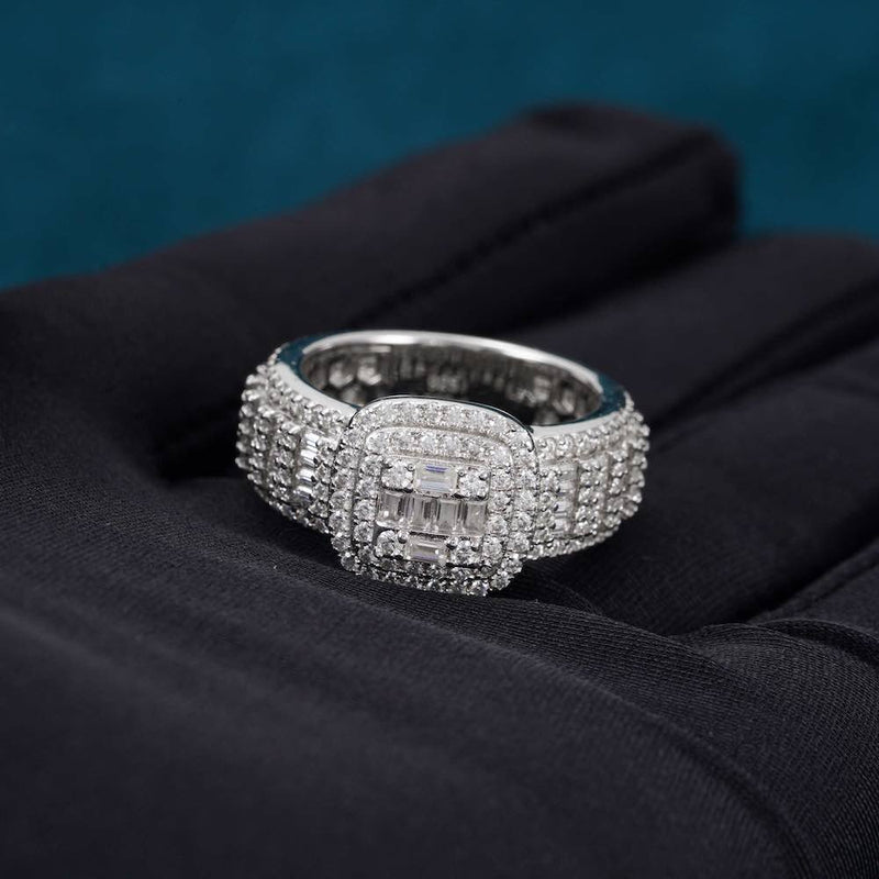 VVS Moissanite Baguette Eternity ring