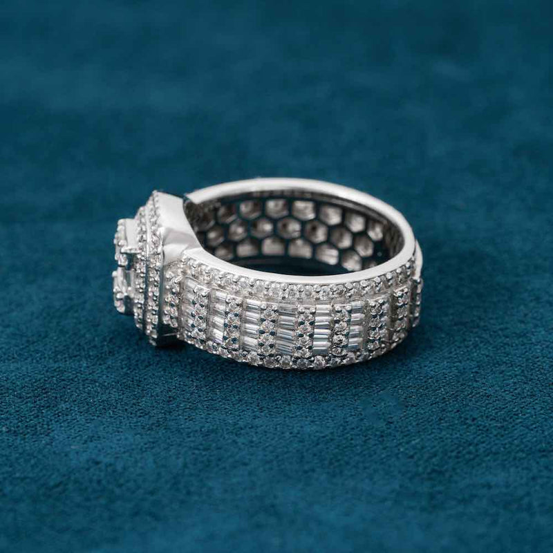 VVS Moissanite Baguette Eternity ring