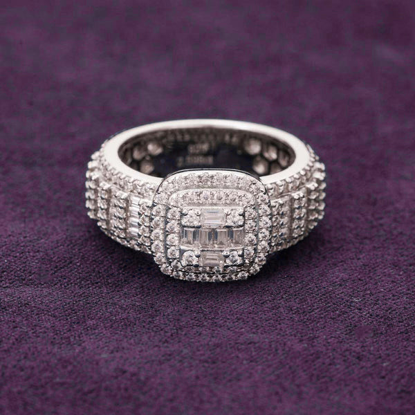 VVS Moissanite Baguette Eternity ring