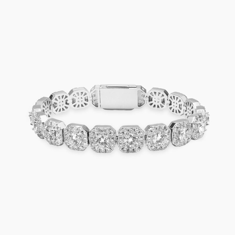 VVS MOISSANITE Clustered bracelet 10mm